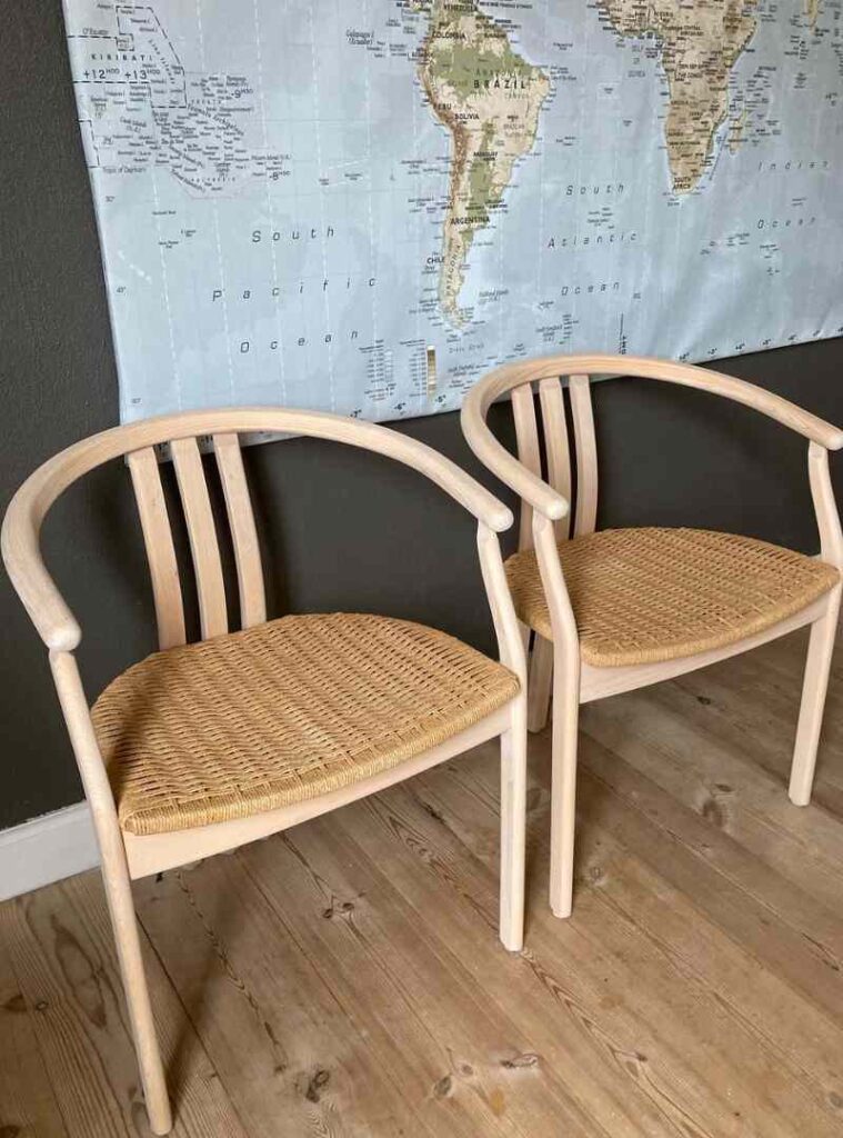 Sæbebehandlet bøgestole