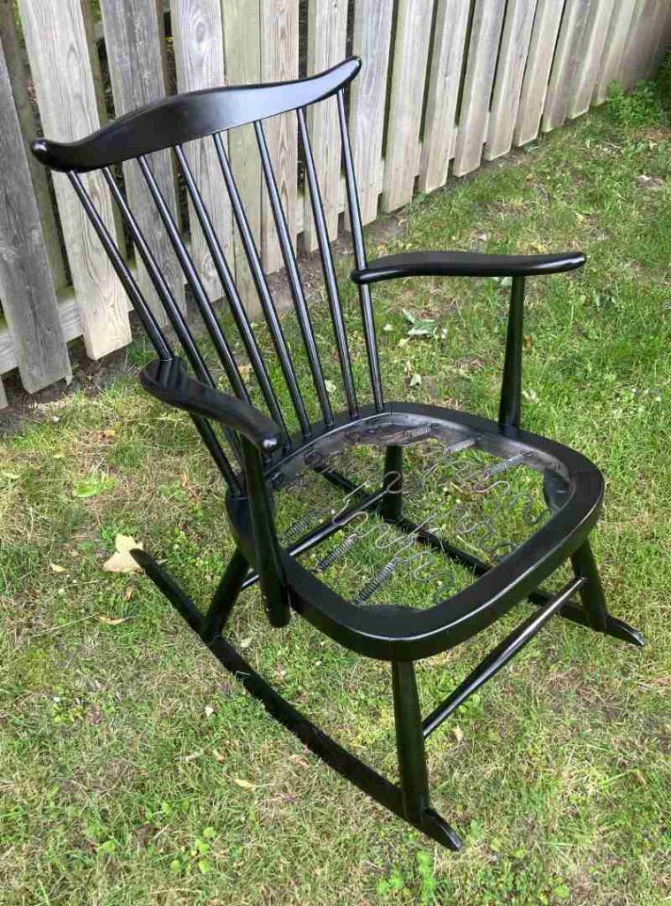 Gyngestol efter restaurering